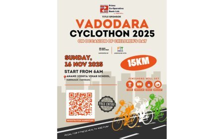 Pedal Towards Progress: Prime Co-op Bank Launches Vadodara Cyclothon for a Fitter India